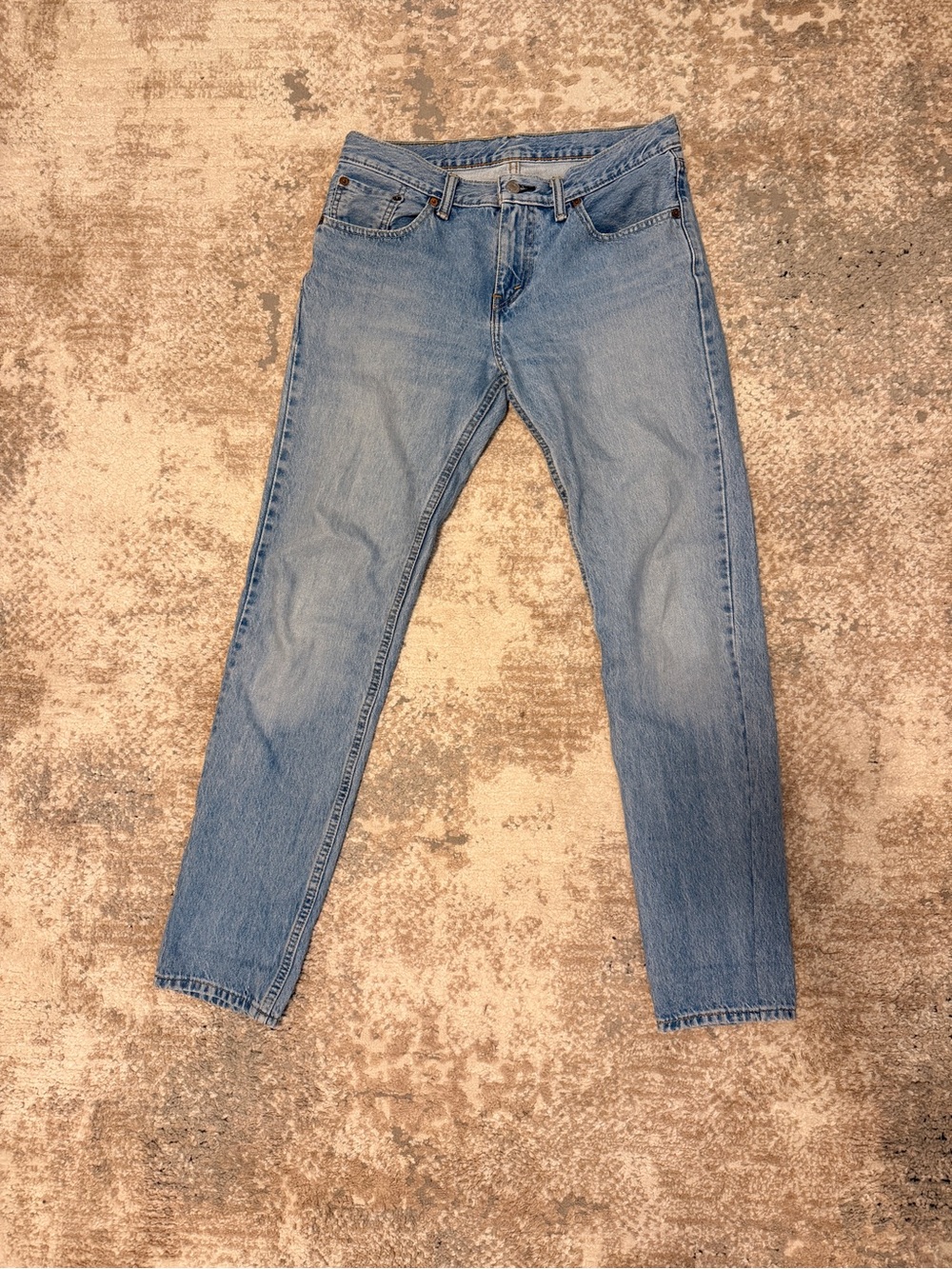 Levi’s 511 Slim Fit Men’s Jeans W31 L32 Light Wash Blue Denim Distressed